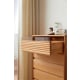 Linspire Flow Chest of 5 Drawers with Glass Top