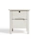 Linspire Ventus Solid Wood Bedside Table, White