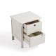 Linspire Ventus Solid Wood Bedside Table, White