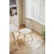 Linspire Ventus Solid Wood Dining Chairs, White, Set of 2