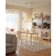 Linspire Ventus Solid Wood Dining Chairs, White, Set of 2