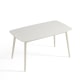 Linspire Ventus Dining Table with Sintered Marble Top, 1.2m, White