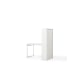 Linspire Ascend Desk with Shelves, White