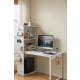 Linspire Ascend Desk with Shelves, White