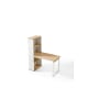 Linspire Ascend Desk with Shelves, Natural & White