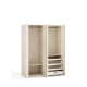 Linspire Aurora 4-Door Wardrobe with 3 Drawers