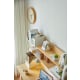 Linspire Axis Study Desk with 2 Drawers, 1.2m, Natural & White