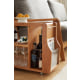 Linspire Flow Solid Wood Side Table with Wheels