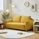 Linspire Aero 2-Seater Boucle Sofa, Yellow