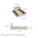 Linspire Lattice Small Double Bed Frame with Drawers