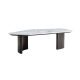 Linspire Moti Glossy Sintered Stone Top Coffee Table, 140x70x36cm