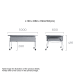 Linspire Meadow Adjustable Top Coffee Table with Casters, Black