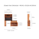 Linspire Meadow Extendable Glass Top Sideboard with Pegboard