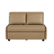 Linspire Lumen Love Seat Leathaire Sofa Bed, Brown