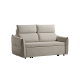 Linspire Opal 2-Seater Leathaire Sofa Bed, Grey