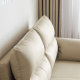 Linspire Quiver 3-Seater Leathaire Sofa Bed, Creamy White