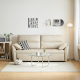 Linspire Quiver 3-Seater Leathaire Sofa Bed, Creamy White