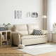 Linspire Quiver 3-Seater Leathaire Sofa Bed, Creamy White