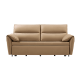 Linspire Quiver 3-Seater Leathaire Sofa Bed, Brown