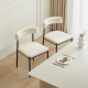 Linspire Tesseract Leather Dining Chairs, Black, Set of 2