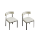 Linspire Tesseract Leather Dining Chairs, Black, Set of 2