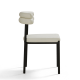 Linspire Tesseract Leather Dining Chairs, Black, Set of 2