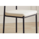 Linspire Tesseract Leather Dining Chairs, Black, Set of 2