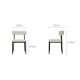 Linspire Tesseract Leather Dining Chairs, Black, Set of 2