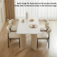 Linspire Tesseract Sintered Stone Top Dining Table, 140x80x75cm