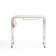 Linspire Trend Office Desk with Casters, Off White