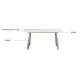 Linspire Xenon Glossy Sintered Stone Top Dining Table