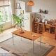 Linspire Zen Dining Table, Brown, 160x80x75cm