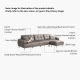 Linspire Vertex 4-Seater Leather Sofa, Black, 301x102x85cm