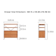 Linspire Zen Storage Rack with 2 Drawers and 2 Shelves