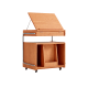 Linspire Zen Movable Storage Side Table with Casters