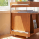 Linspire Zen Movable Storage Side Table with Casters