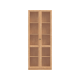 Linspire Prism 2 Plastic Door Bookcase, Natural
