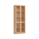 Linspire Prism 2 Plastic Door Bookcase, Natural