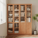 Linspire Prism 2 Plastic Door Bookcase, Natural