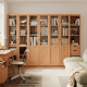 Linspire Prism 2 Plastic Door Bookcase, Natural