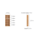 Linspire Prism 2 Plastic Door Bookcase, Natural
