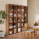 Linspire Prism 3 Plastic Door Bookcase, Natural & Black