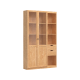Linspire Prism 2 Plastic/Panel Door Bookcase with 2 Drawers, Natural