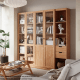 Linspire Prism 2 Plastic/Panel Door Bookcase with 2 Drawers, Natural