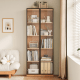 Linspire Prism 2 Plastic Door Bookcase, Natural & Black