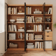 Linspire Prism 2 Plastic Door Bookcase, Natural & Black