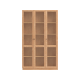 Linspire Prism 3 Plastic Door Bookcase, Natural