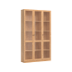 Linspire Prism 3 Plastic Door Bookcase, Natural