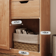 Linspire Prism 2 Plastic Door Bookcase with 2 Drawers, Natural & Black