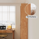 Linspire Prism 2 Plastic Door Bookcase with 2 Drawers, Natural & Black